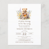 Budget weinig honing op de weg Teddy Baby shower (Voorkant)