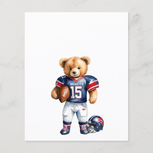 Budget Weinig quarterback op weg naar het Baby sho (Achterkant)