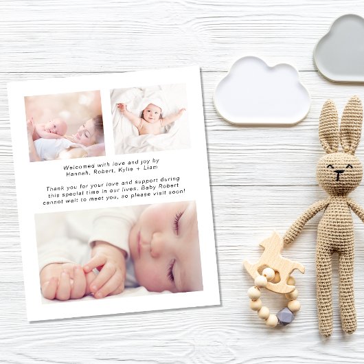 Budget Welkom Foto Collage Birth Announounge