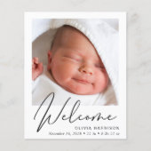 Budget Welkom Foto Collage Birth Announounge (Voorkant)