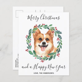 Budget Welsh Corgi Dog Merry Briefkaart