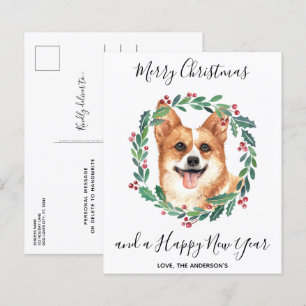 Budget Welsh Corgi Dog Merry Briefkaart