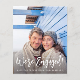 Budget  We're Engaged Minimalist V Foto 2 Flyer
