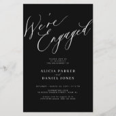 Budget We're Engaged party-uitnodiging Flyer (Voorkant)