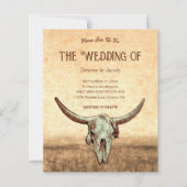 Budget Western Rustiek Land Bull Skull (Voorkant)