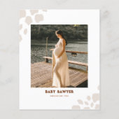 Budget Westerne Cowboy Baby Douche Invitation (Achterkant)