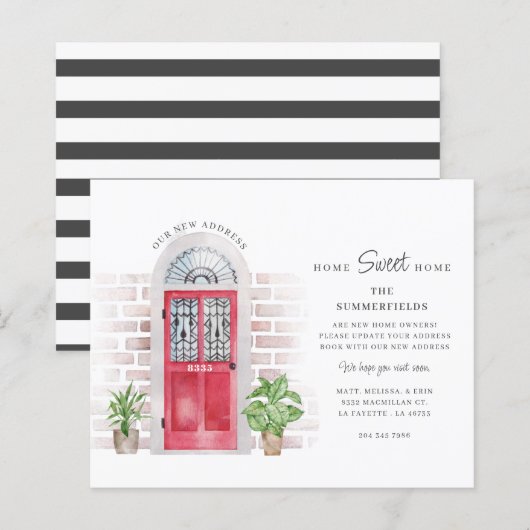 Budget Weve Moved Botanical Moving Announge (Voorkant / Achterkant)