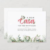 Budget Weve Moved Floral Berry Moving kondiging (Voorkant / Achterkant)