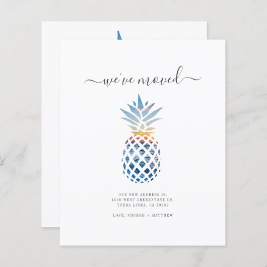 Budget Weve Moved Pineapple Moving Announance (Voorkant / Achterkant)