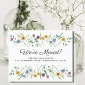 Budget We've Moved Wildflower Moving Aankondiging
