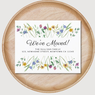 Budget We've Moved Wildflower Moving Aankondiging