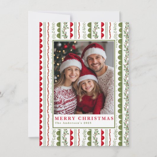 Budget What A Year Whimsical Twelve Photo collage Feestdagenkaart (Voorkant)