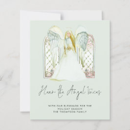 Budget Whimsical Angel Natitivity Holiday Kaart