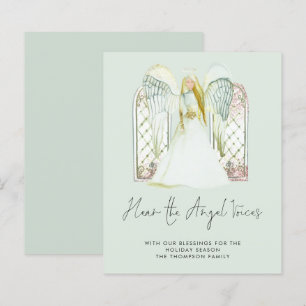 Budget Whimsical Angel Natitivity Holiday Kaart
