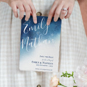 Budget Whimsical Blauw Wit Sneeuwvlok Bruiloft