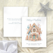 Budget Whimsical Boho House Merry Christmas Kaart