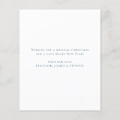 Budget Whimsical Boho House Merry Christmas Kaart (Achterkant)