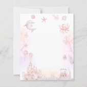 BUDGET Whimsical Droom Roze Zee Zeemeermin Verjaar (Achterkant)