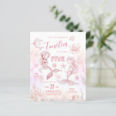 BUDGET Whimsical Droom Roze Zee Zeemeermin Verjaar (Staand voorkant)