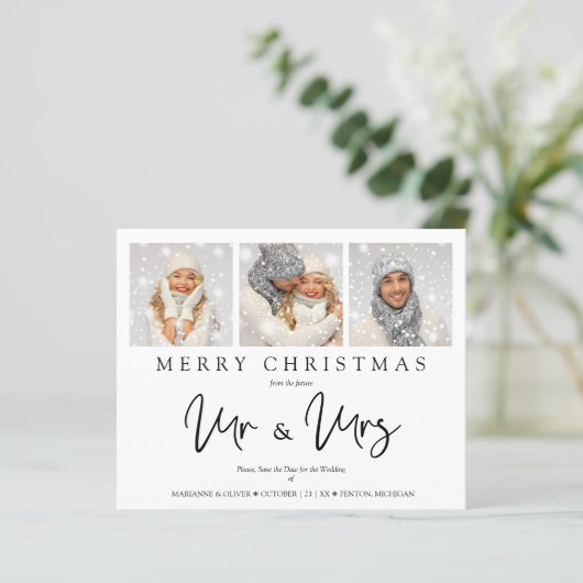 Budget Whimsical MR. & MRS. kerstbruiloft foto's (Staand voorkant)
