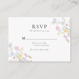 Budget Whimsical Rococo Bloemenkroon Trouw RSVP Informatiekaartje