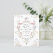 BUDGET Whimsical Rococo Floral Crest Wedding (Staand voorkant)