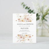 BUDGET Whimsical rustieke weide Wildflower bruilof (Staand voorkant)