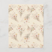 BUDGET Whimsical rustieke weide Wildflower bruilof (Achterkant)