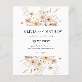 BUDGET Whimsical rustieke weide Wildflower bruilof