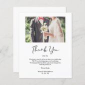 Budget Whimsical Script Bedankt Wedding Suppliers (Voorkant / Achterkant)