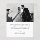 Budget Whimsical Script Trouwdag Dankjewel Flyer (Achterkant)