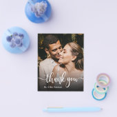 Budget Whimsical Script Trouwdag Dankjewel Flyer (Enkel)