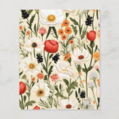 Budget Whimsical Wildflower Meadow Bruiloft (Achterkant)