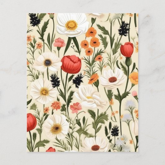 Budget Whimsical Wildflower Meadow Bruiloft (Achterkant)