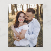 Budget White Blossom Photo Weddenschap (Achterkant)