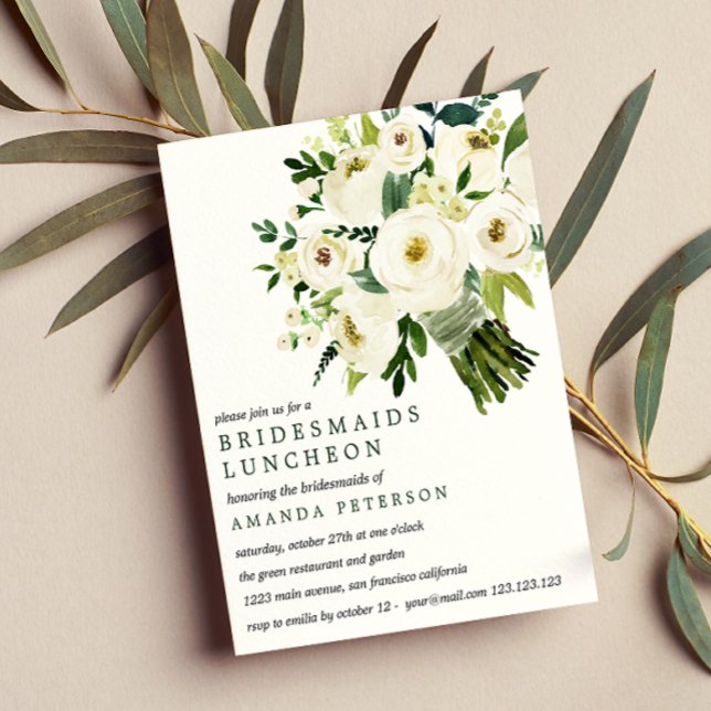 BUDGET White Bouquet Bridesmaids Luncheon Weddensc (Creator heeft geüpload)