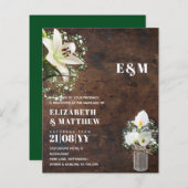 BUDGET White Calla Lily Rustic Gypsophila Wedding (Voorkant / Achterkant)