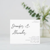 Budget White Calligraphy Photo Wedding V2 (Staand voorkant)