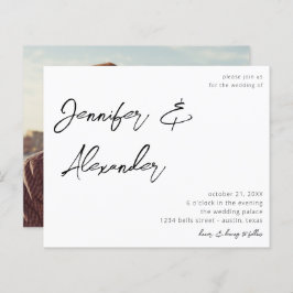 Budget White Calligraphy Photo Wedding V2