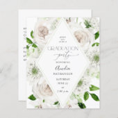 Budget White Floral Gradual Party (Voorkant / Achterkant)