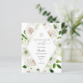 Budget White Floral Gradual Party (Staand voorkant)