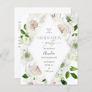 Budget White Floral Gradual Party