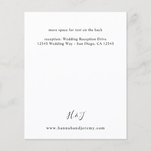 Budget White Floral Summer Boho Flyer (Achterkant)