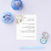 Budget White Floral Summer Boho Flyer (Enkel)