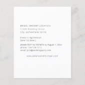 Budget White Floral Vrijgezellenfeest Flyer (Achterkant)