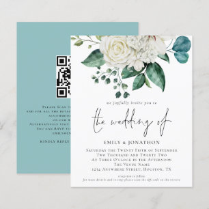 Budget White Florals Eucalyptus Weddenschap