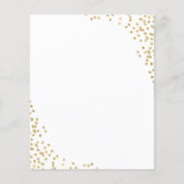 Budget White Gold Glitter Weddenschap (Achterkant)