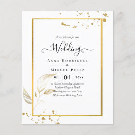 BUDGET White Gold PHOTO Weddenschap Flyer