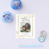 BUDGET White Gold PHOTO Weddenschap Flyer (Enkel)