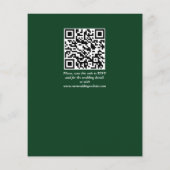 Budget white greenery roos floral bruiloft nodig (Achterkant)